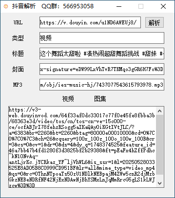 抖音解析软件V1.0.0